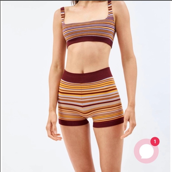 Nagnata Yoni Shorts and Lucid Bra Top Set in Cuba Stripe - Picture 4 of 11